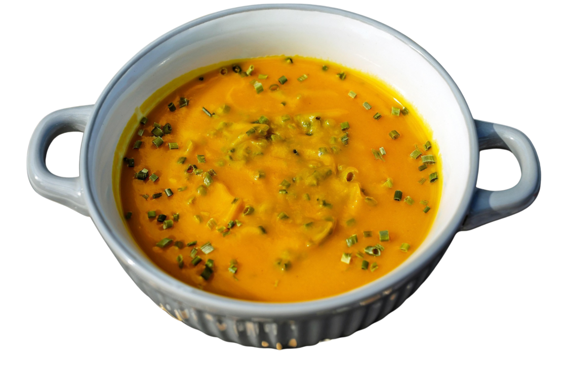 Pumpkin soup bowl transparent